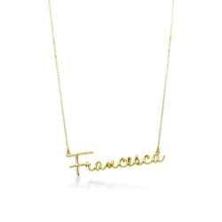 Customizable necklace in 18k yellow gold, FRANCESCA