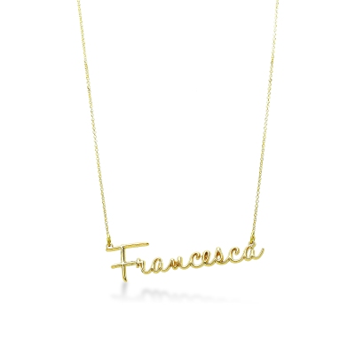 Customizable necklace in 18k yellow gold, FRANCESCA
