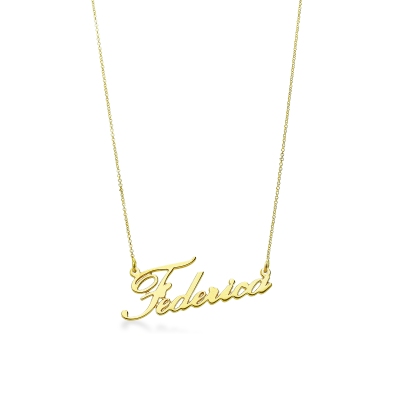 Customizable necklace in 18k yellow gold, FEDERICA