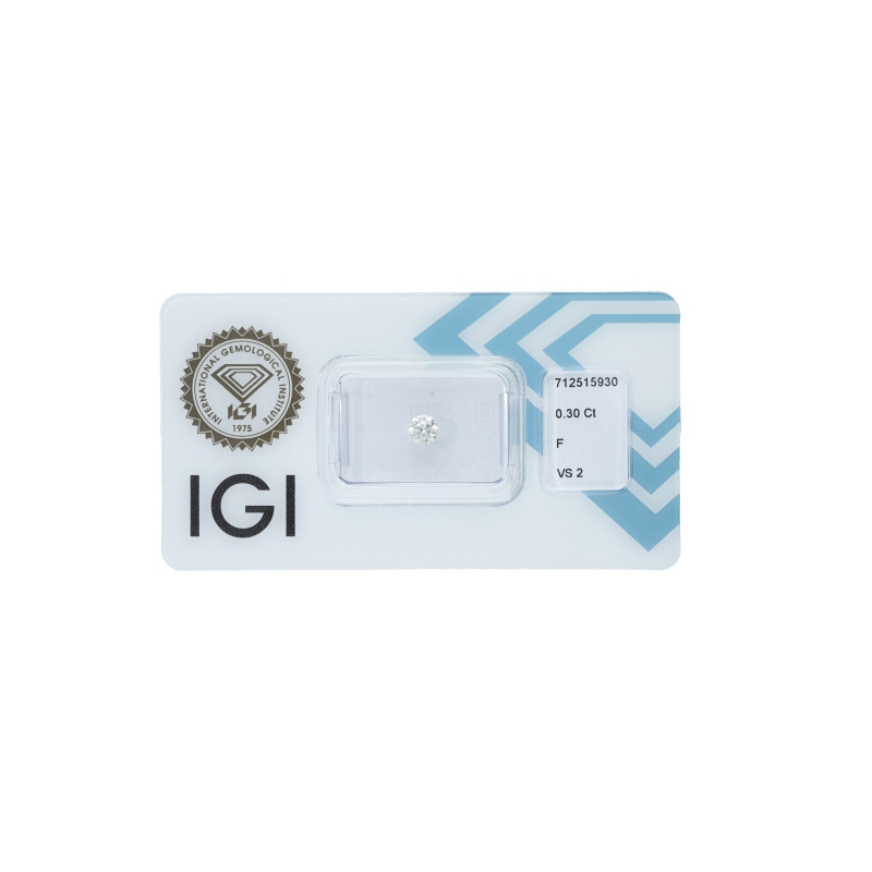 IGI Certified Diamond   CT 0,30   F   VS 2