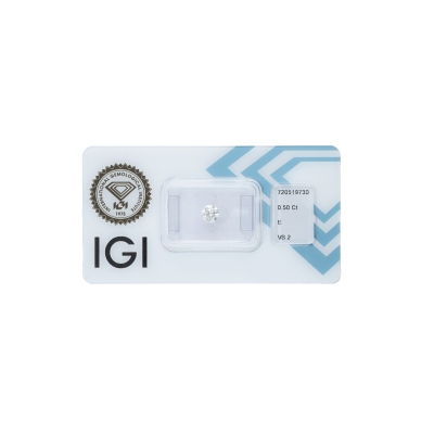 IGI Certified Diamond   CT 0,50   E   VS 2