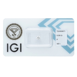 IGI Certified Diamond   CT 0,30   F   VS 1