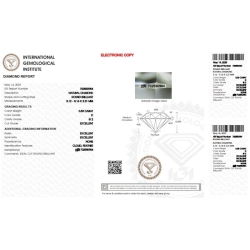 IGI Certified Diamond   CT 0,53   D   SI 2 2