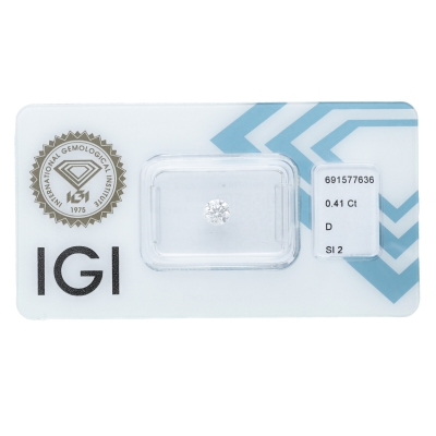 IGI Certified Diamond   CT 0,40   D   SI 1