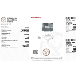 IGI Certified Diamond   CT 0,32   E   SI 2 2