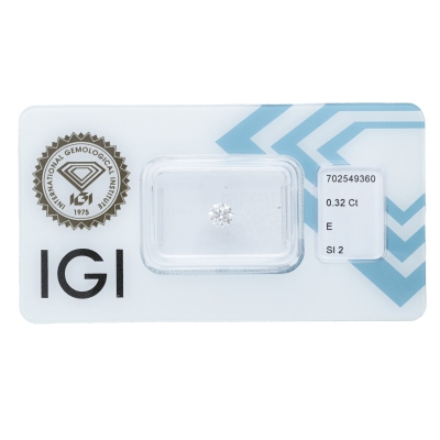 IGI Certified Diamond   CT 0,32   E   SI 2