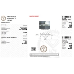 IGI Certified Diamond   CT 0,50   E   SI 2 2