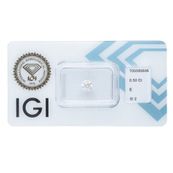 IGI Certified Diamond   CT 0,50   E   SI 2