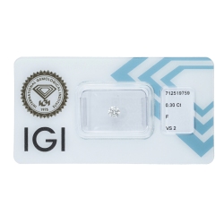 IGI Certified Diamond   CT 0,30   F   VS 2