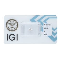 IGI Certified Diamond   CT 0,30   E   VS 2