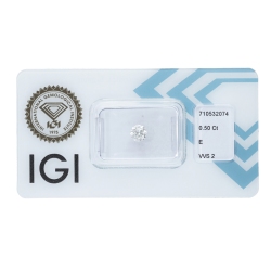 IGI Certified Diamond   CT 0,50   D   VVS 2