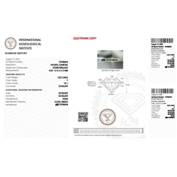 IGI Certified Diamond   CT 0,50   F   VS 1 2