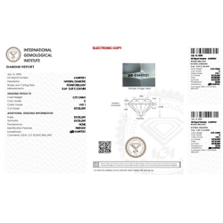 IGI Certified Diamond   CT 0,70   D   VVS 1 2