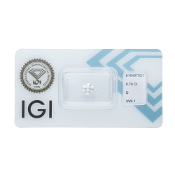 IGI Certified Diamond   CT 0,70   D   VVS 1