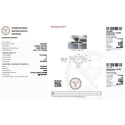 IGI Certified Diamond   CT 0,70   D   VS 1 2