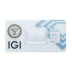 IGI Certified Diamond   CT 0,70   D   VS 1