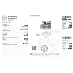 IGI Certified Diamond   CT 0,30   D   VVS 2 2