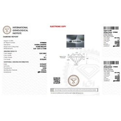 IGI Certified Diamond   CT 0,50   F   VS 1 2