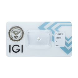 IGI Certified Diamond   CT 0,30   F   VS 1