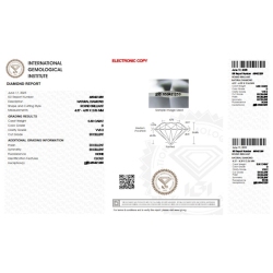 IGI Certified Diamond   CT 0,30   D   VVS 2 2