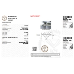 IGI Certified Diamond   CT 0,70   D   VS 2 2