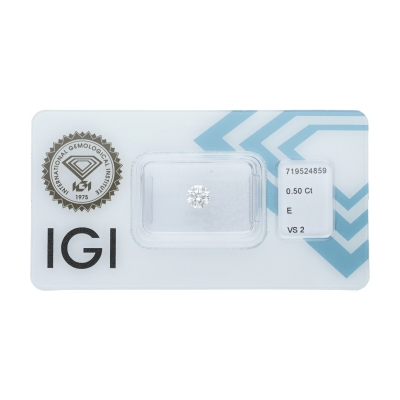 IGI Certified Diamond   CT 0,50   E   VS 2