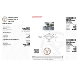 IGI Certified Diamond   CT 0,50   E   VVS 1 2