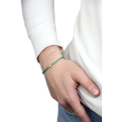 Compass rose 18kt gold rope bracelet 2