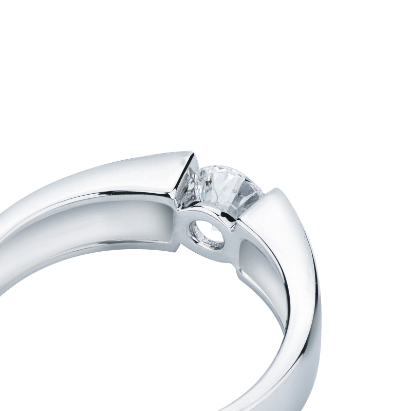 Diamond ring 18k white gold tension setting 0.50 ct Diamond ring 18k white gold tension setting 0.50 ct