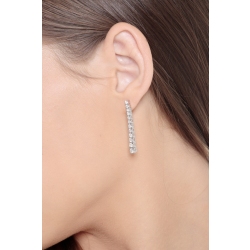 Drop tennis earrings with diamonds 2