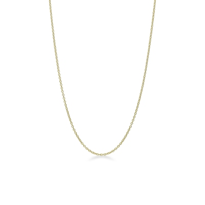 Thin chain necklace in 18kt yellow gold