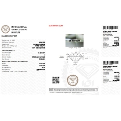 IGI Certified Diamond   CT 0,42   D   I.F. 2