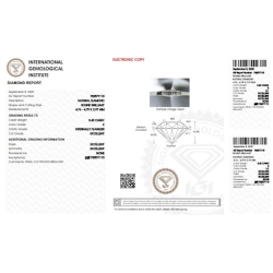 IGI Certified Diamond   CT 0,42   E   I.F. 2