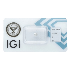 IGI Certified Diamond   CT 0,31   E   I.F.