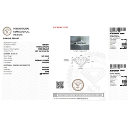 IGI Certified Diamond   CT 0,31   D  I.F. 2