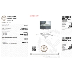 IGI Certified Diamond   CT 0,30   D   I.F. 2