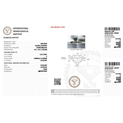 IGI Certified Diamond   CT 0,40   D   I.F. 2