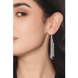 White gold 18k drop diamond earrings 2