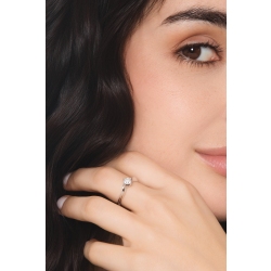 Solitaire ring in white gold 18k with diamond 0,50 ct 2