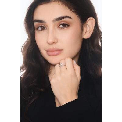 TOI&MOI ring in 18k white gold with three diamonds