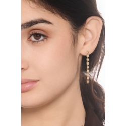 Pendant hexagons earrings in 18kt yellow gold 2