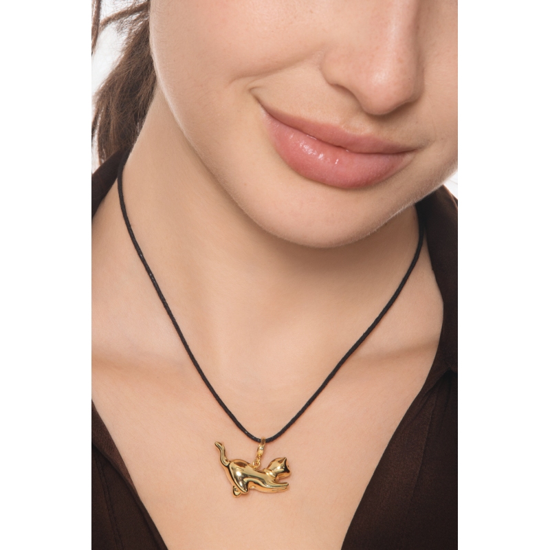 Cat charm 18kt yellow gold 