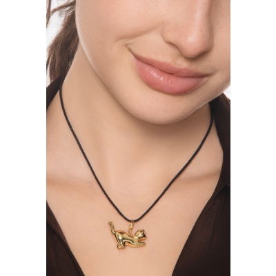 Cat charm 18kt yellow gold 