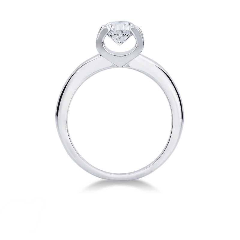 Certified IGI diamond solitaire ring in white gold 18k, 1.00 ct