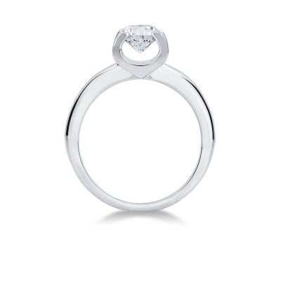 Certified IGI diamond solitaire ring in white gold 18k, 1.00 ct