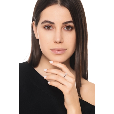 Oval solitaire ring with 0.50ct GIA diamond