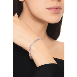 Diamond bracelet in white gold 18k 2