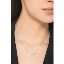 Customizable necklace in 18k white gold, SARA 2