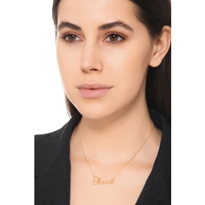 Customizable necklace in 18k yellow gold, ILARIA