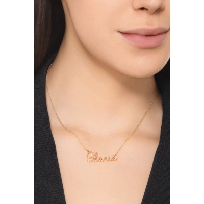 Customizable necklace in 18k yellow gold, ILARIA